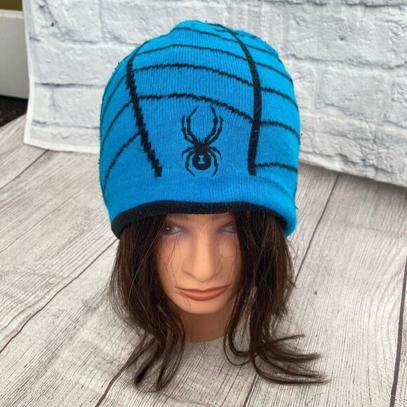 Spyder youth boys winter beanie w/fleece lining size 8-20 - Picture 1 of 5